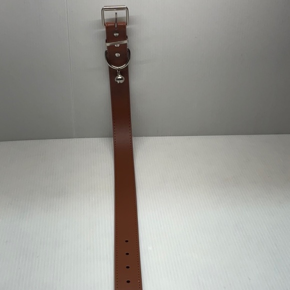 Genuine leather brown color dog collar belt extra large - Picture 2 of 8